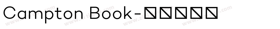 Campton Book字体转换